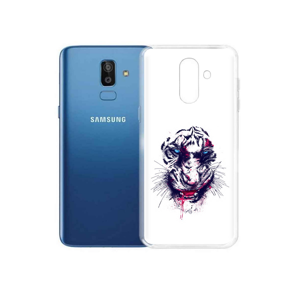 

Чехол MyPads Tocco для Samsung Galaxy J8 безумный тигр (PT226929.592.228), Прозрачный, Tocco