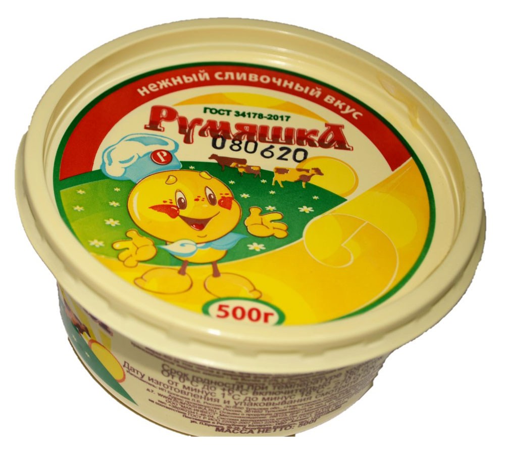

Спред Румяшка растительно-жировой 40% 500 г