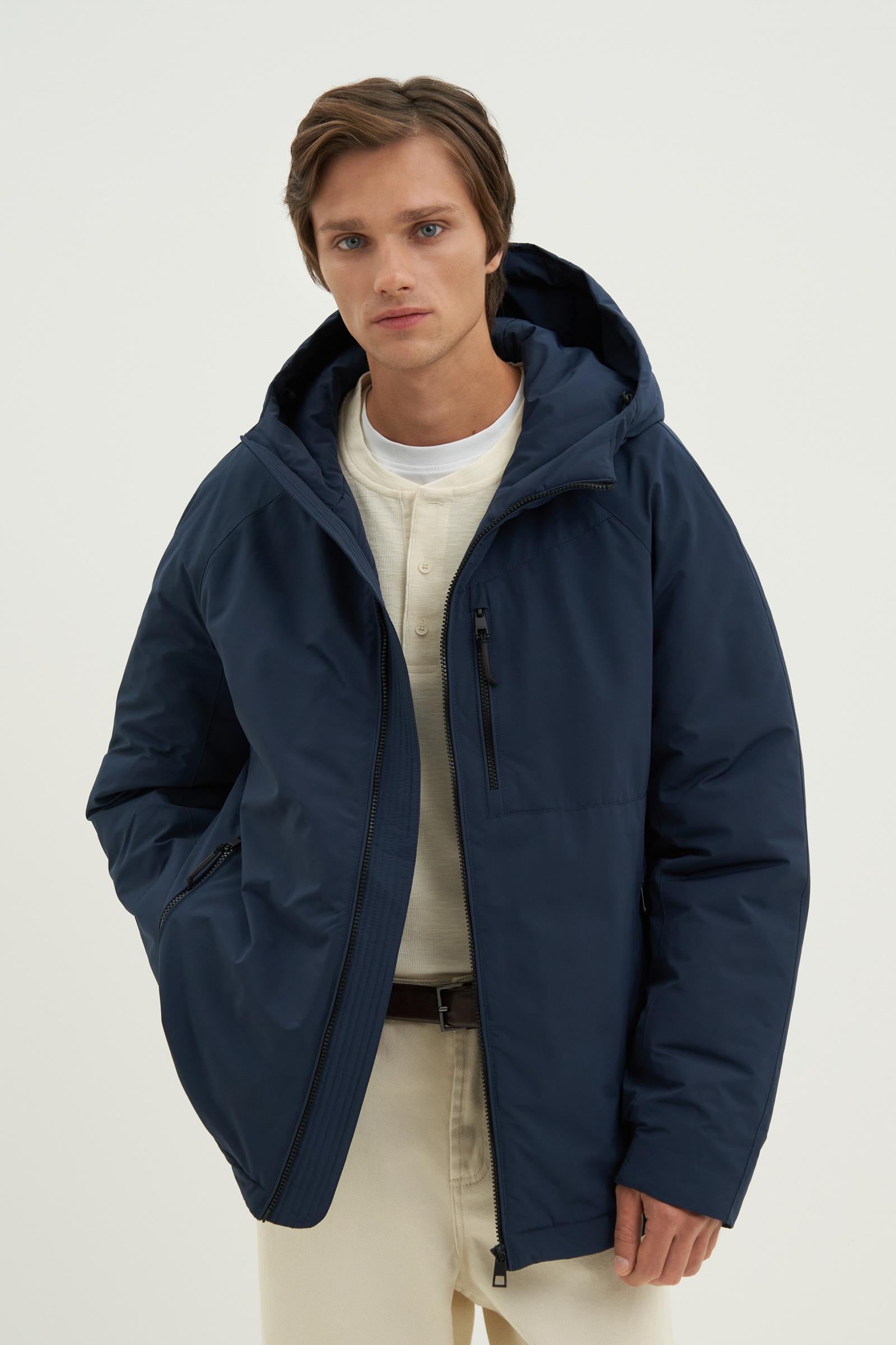 Куртка мужская Finn Flare FAC22009 синяя XL