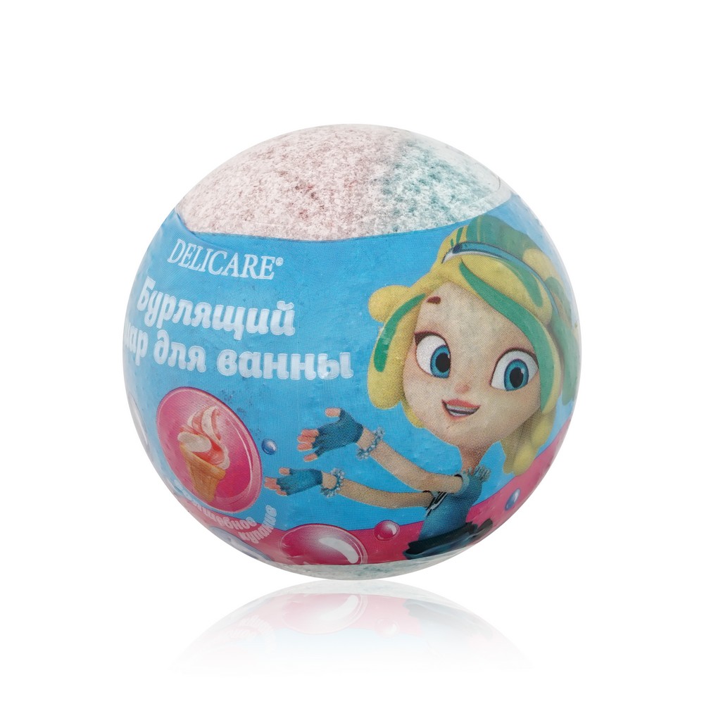 Бурлящий шар для ванны Delicare Сказочный патруль Снежка Сине-розовый бомбочка для ванны finn lux ягода малина розовый