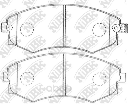 

Колодки тормозные NiBK передние pn2245