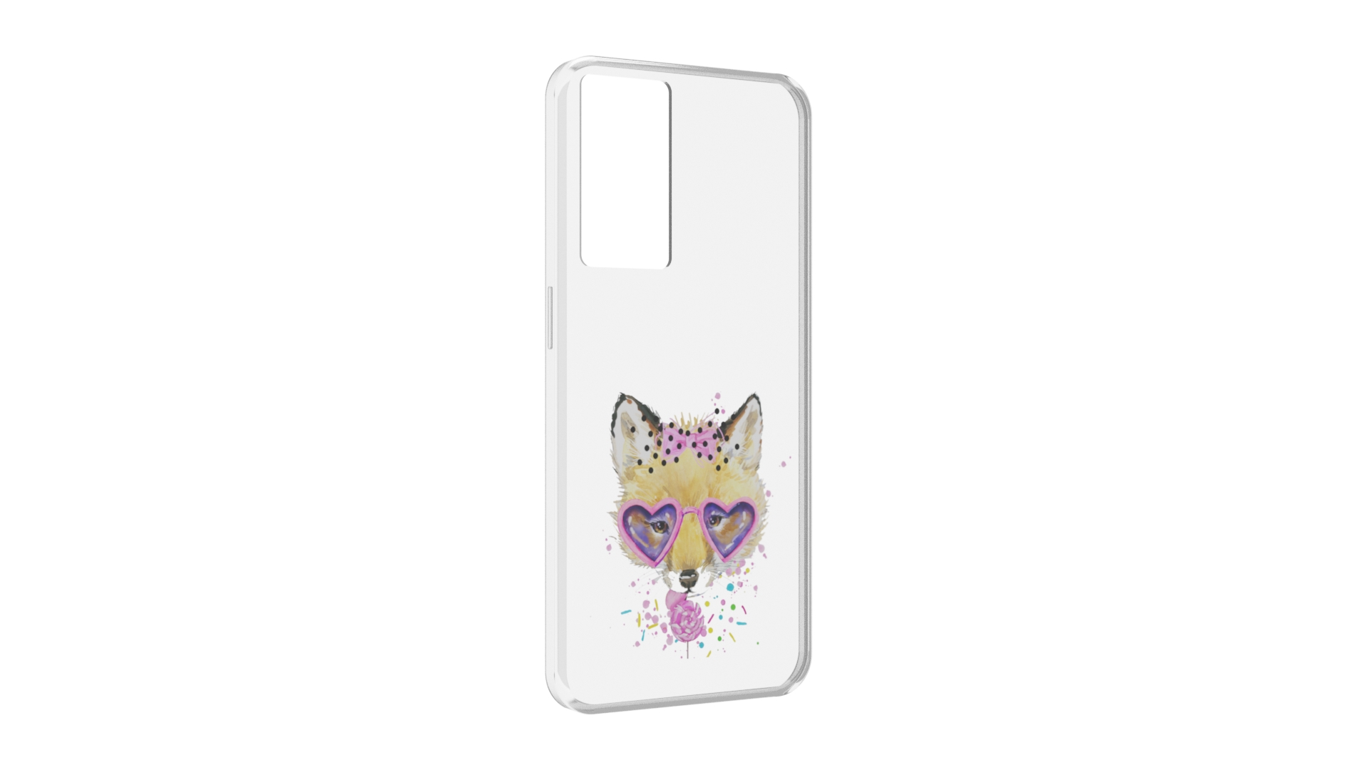 

Чехол MyPads лисенок с бантиком для OPPO A96 5G / Reno7 Lite / Reno 7Z / F12 Pro 5G, Прозрачный, Tocco