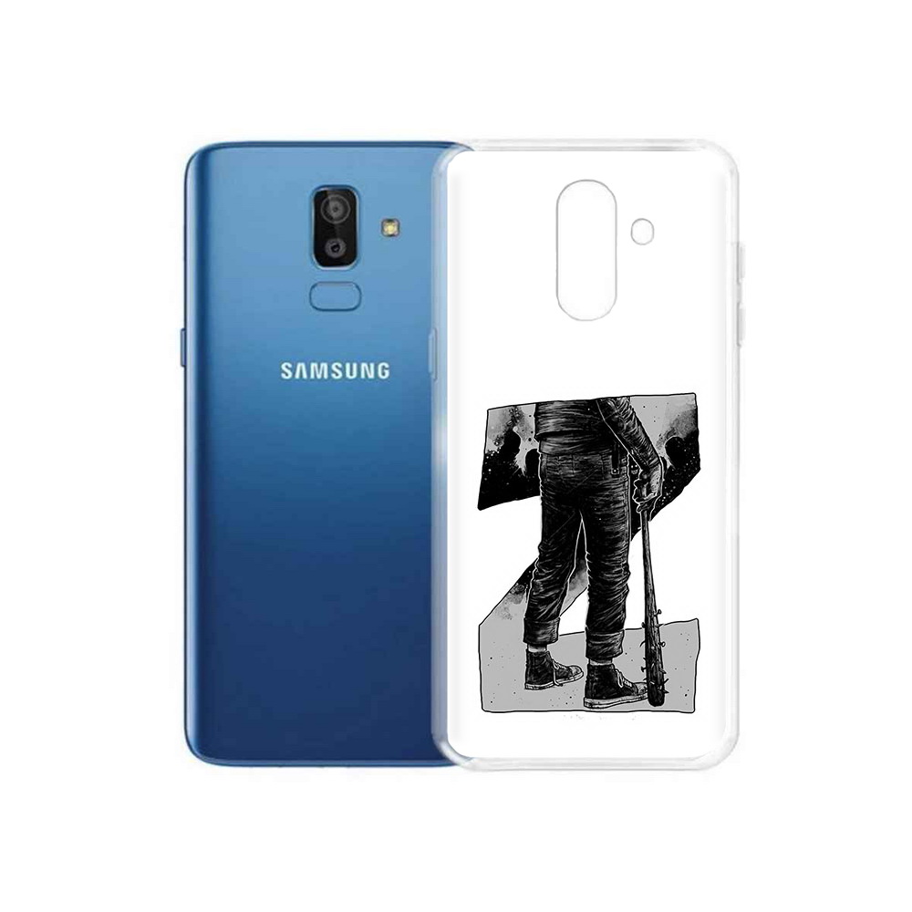 

Чехол MyPads Tocco для Samsung Galaxy J8 воин черно белый (PT226929.592.265), Tocco