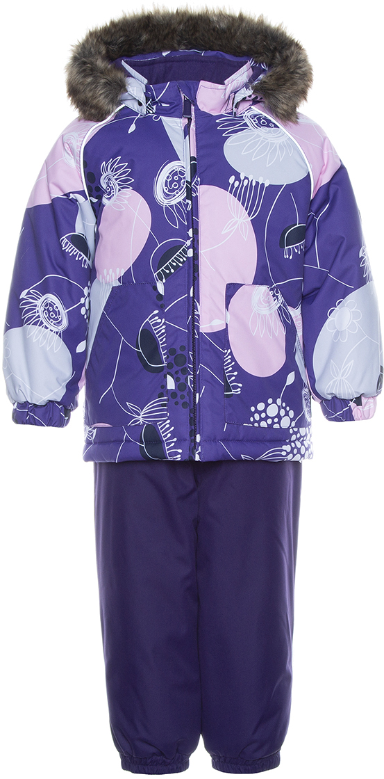 

Комплект зимний Huppa Avery 94153, lilac pattern/ dark lilac р.86, Фиолетовый, 41780030