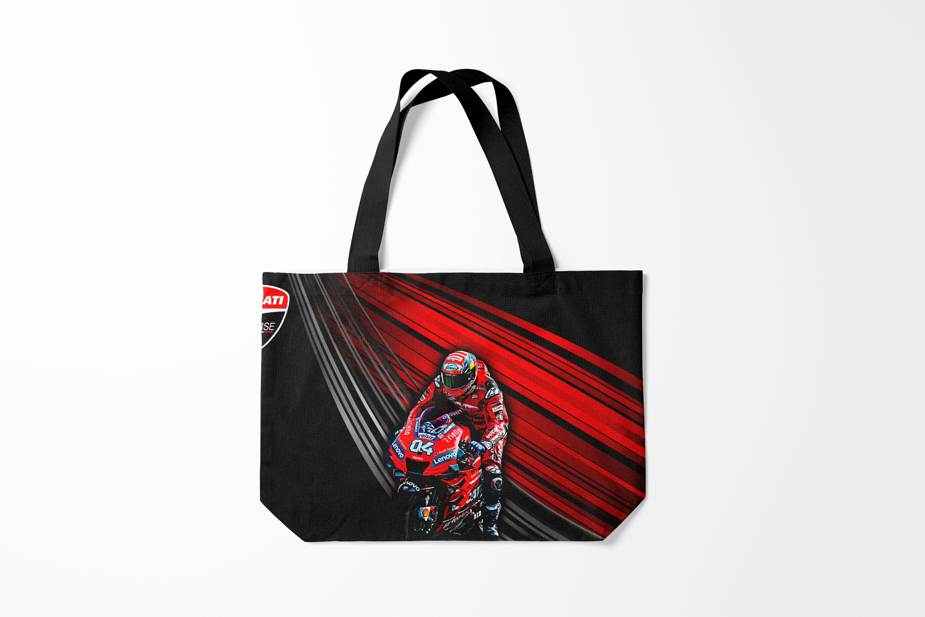 

Сумка шoппер унисекс Burnettie Разные Andrea Dovizioso, черный; красный, Разные Andrea Dovizioso