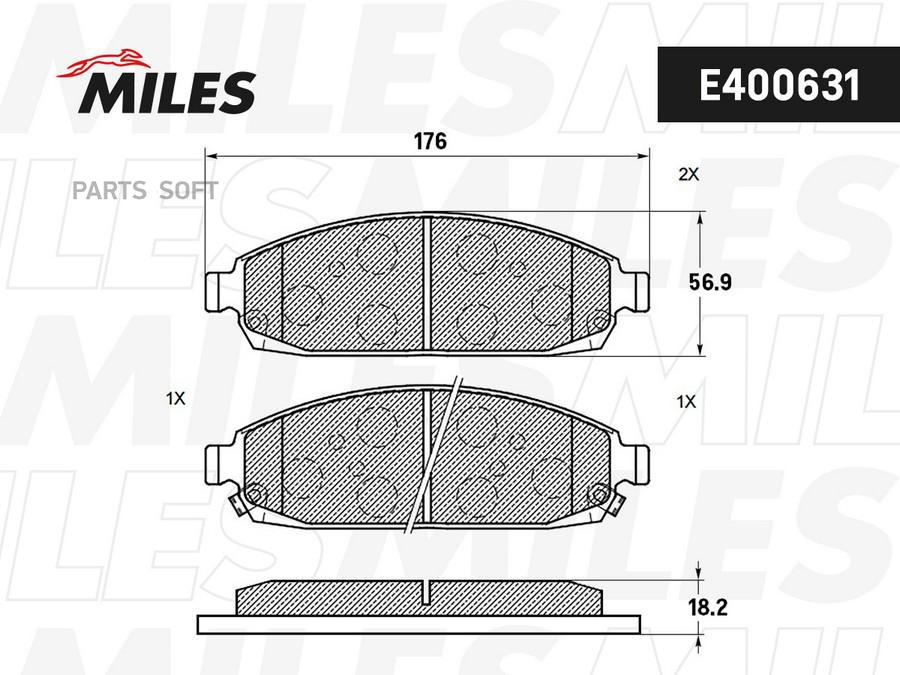 

Колодки Тормозные Джип/Жип/Jeep Commander 05-/Grand Cherokee 00- Передние Lowmetallic Mile