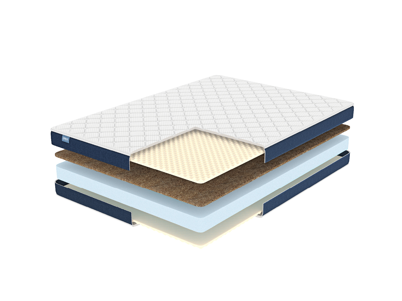 

Матрас Dimax Практик Чип Ролл Массаж Кокос 95x205, Практик Чип Ролл Массаж Кокос