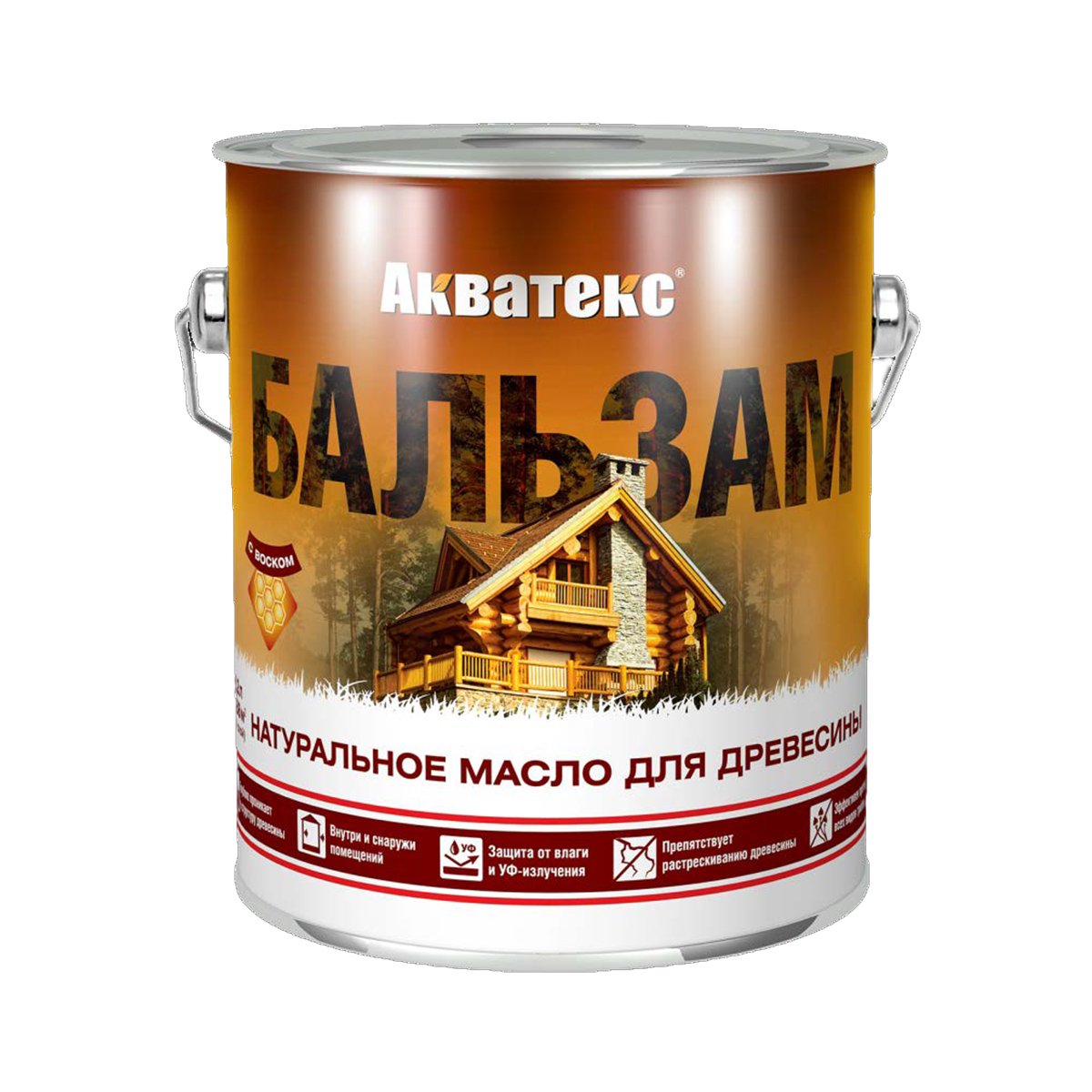 

Натуральное масло для дерева Акватекс Бальзам, матовое, 2,2 л, палисандр, Коричневый