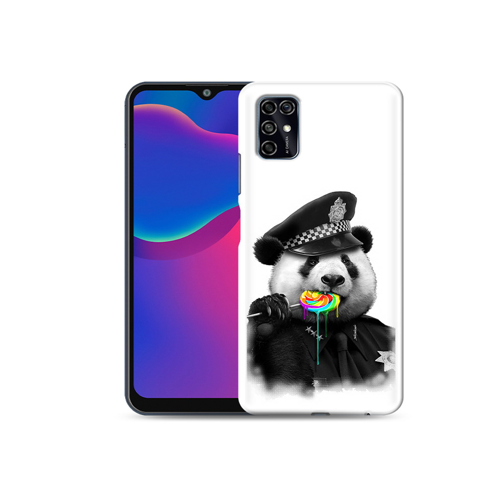 Чехол MyPads Tocco для ZTE Blade V2020 Smart Панда полиция (PT156449.459.130)