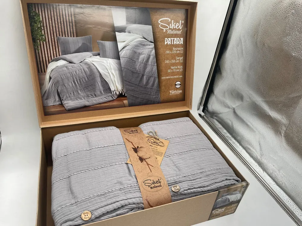 

Комплект постельного белья Sikel Patara,Турция, 2 наволочки 50*70 см, муслин, 100% хлопок, patara