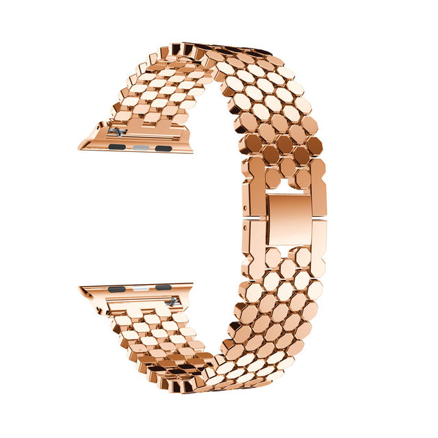 

Стальной браслет для Apple Watch rose gold, 38/40/41mm, Розовый, Watch sliver, 38/40/41mm