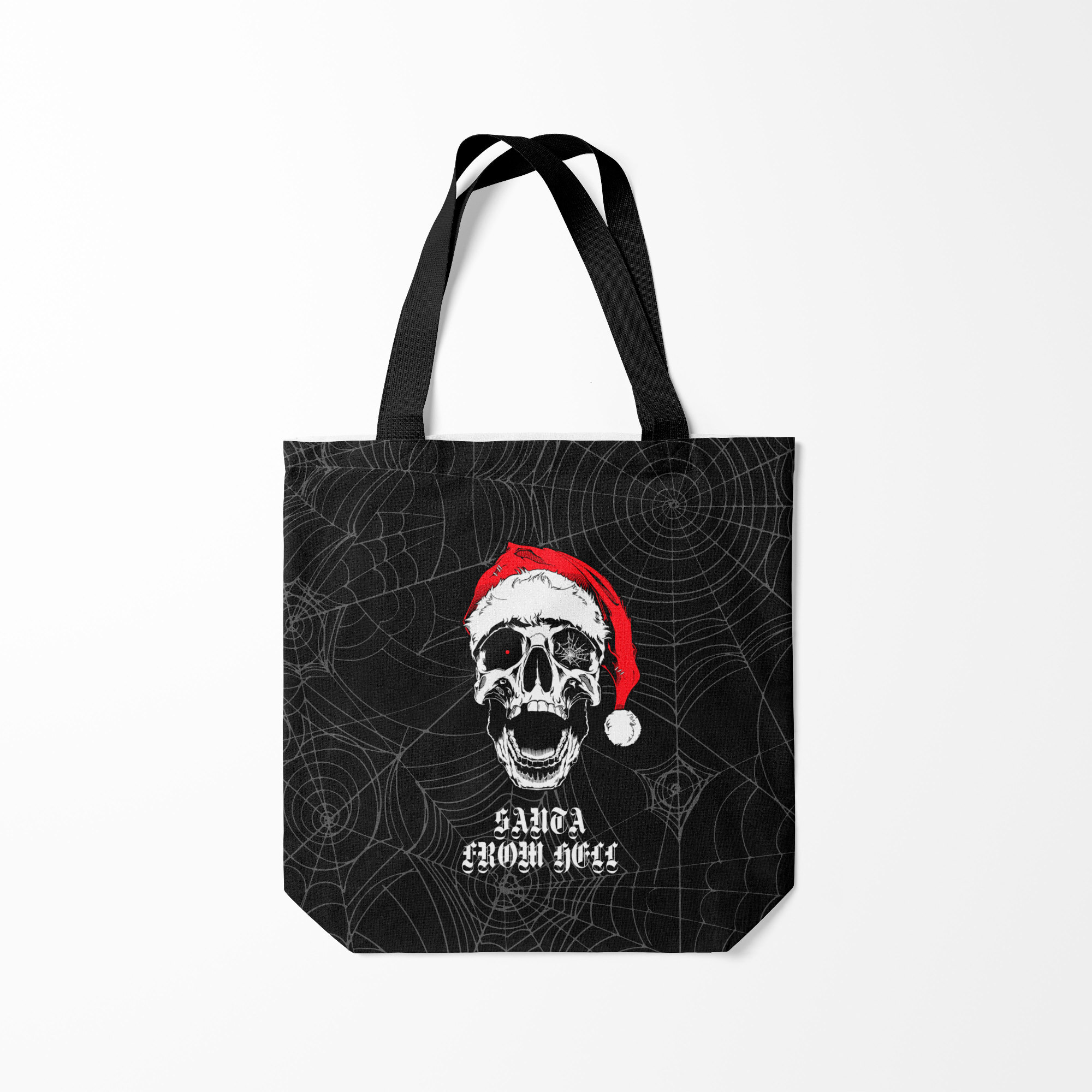 

Сумка шoппер унисекс Burnettie Santa Сlaus from hell, черный, Santa Сlaus from hell