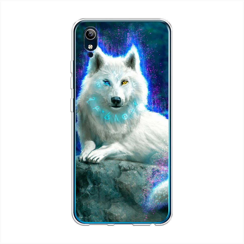

Чехол Awog на Vivo Y91c / Виво Y91c "Белоснежный волк", Белый;зеленый;фиолетовый