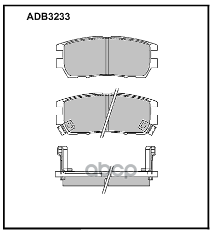 

Комплект тормозных колодок ALLIED NIPPON adb3233