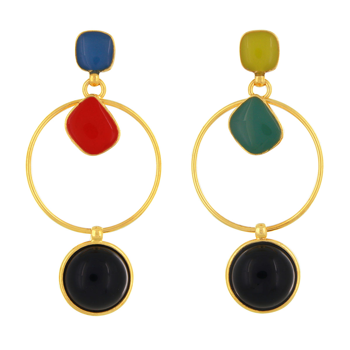 

Серьги подвески из бижутерного сплава TARATATA TT-W24-05959-20M, смола, TT-W24-05959-20M