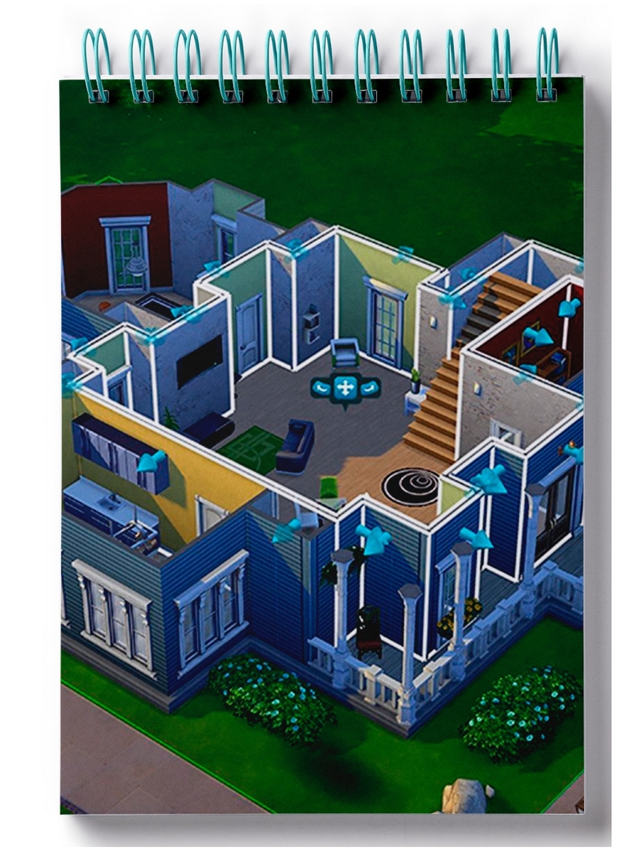 

Блокнот DRABS sims, дом без крыши вид сверху