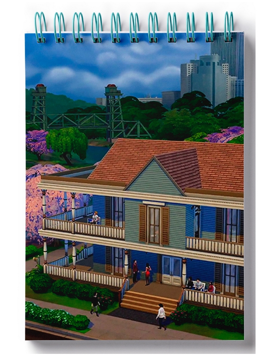 

Блокнот DRABS sims, дом с крышей вид сбоку