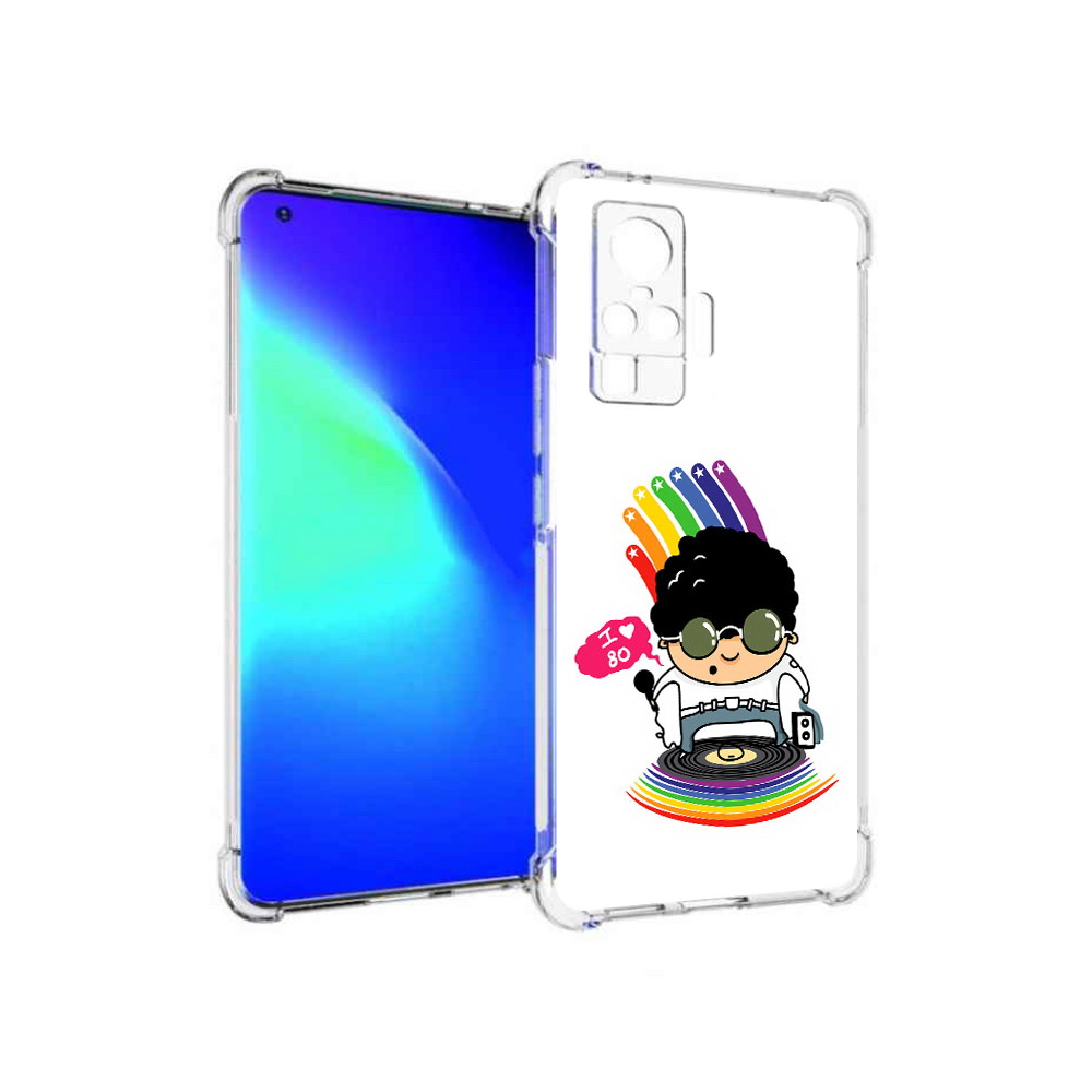 

Чехол MyPads Tocco для Vivo X50 Pro Я люблю 80-е (PT151209.405.205), Прозрачный, Tocco