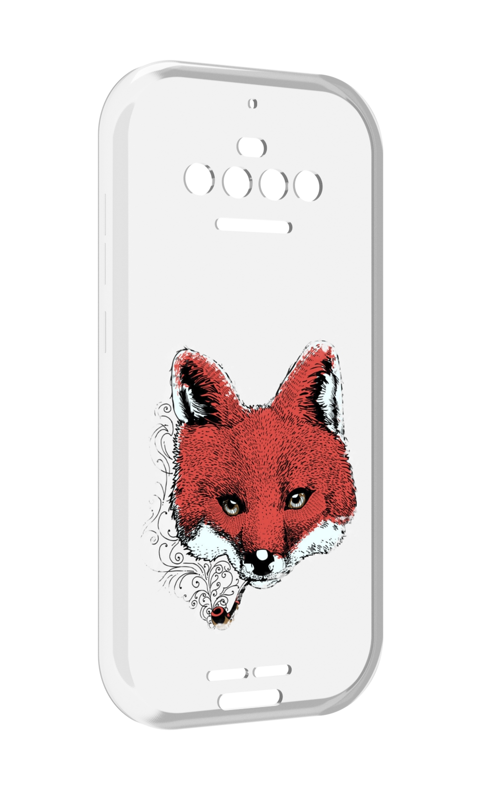 

Чехол MyPads Лис с трубкой для Oukitel F150 R2022, Прозрачный, Tocco
