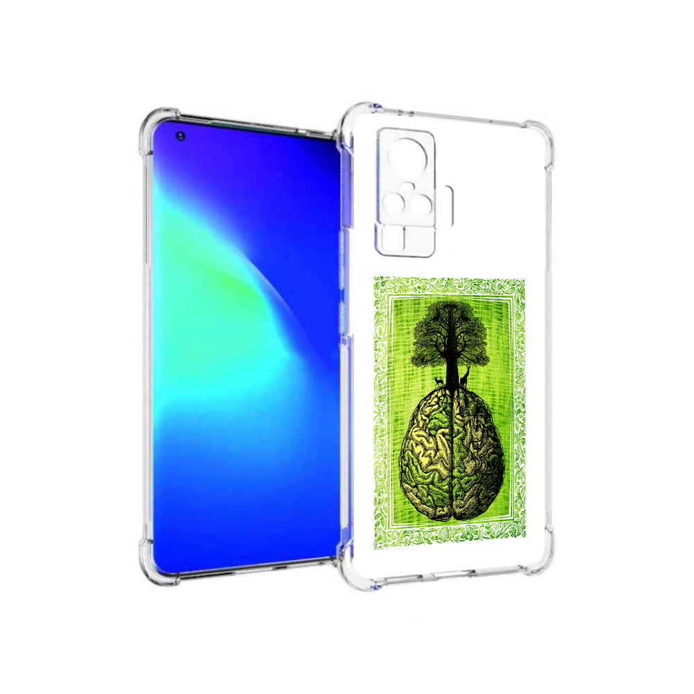 

Чехол MyPads Tocco для Vivo X50 Pro абстракция здоровый мозг (PT151209.405.211), Прозрачный, Tocco