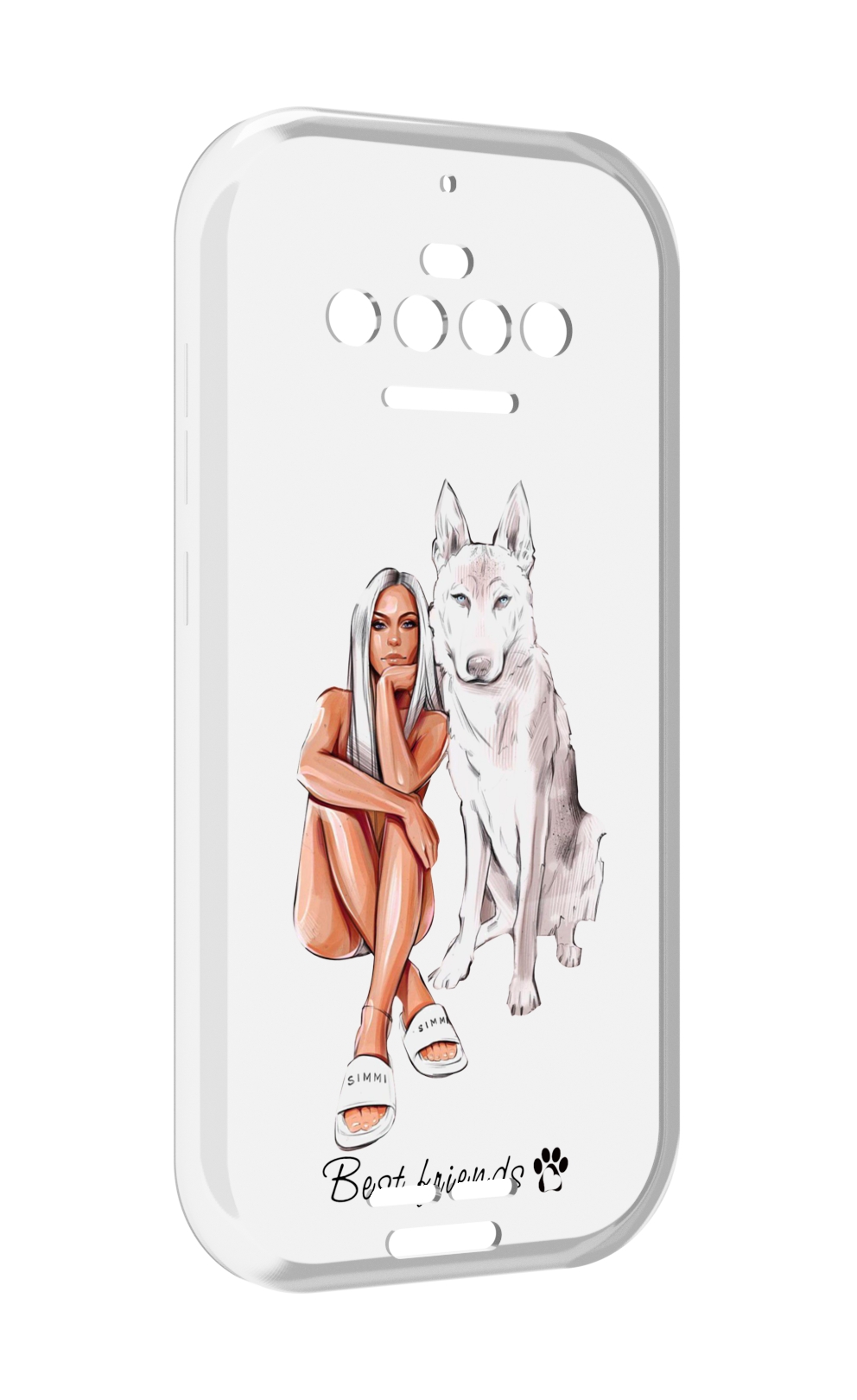 

Чехол MyPads Лучшие-друзья для Oukitel F150 R2022, Прозрачный, Tocco
