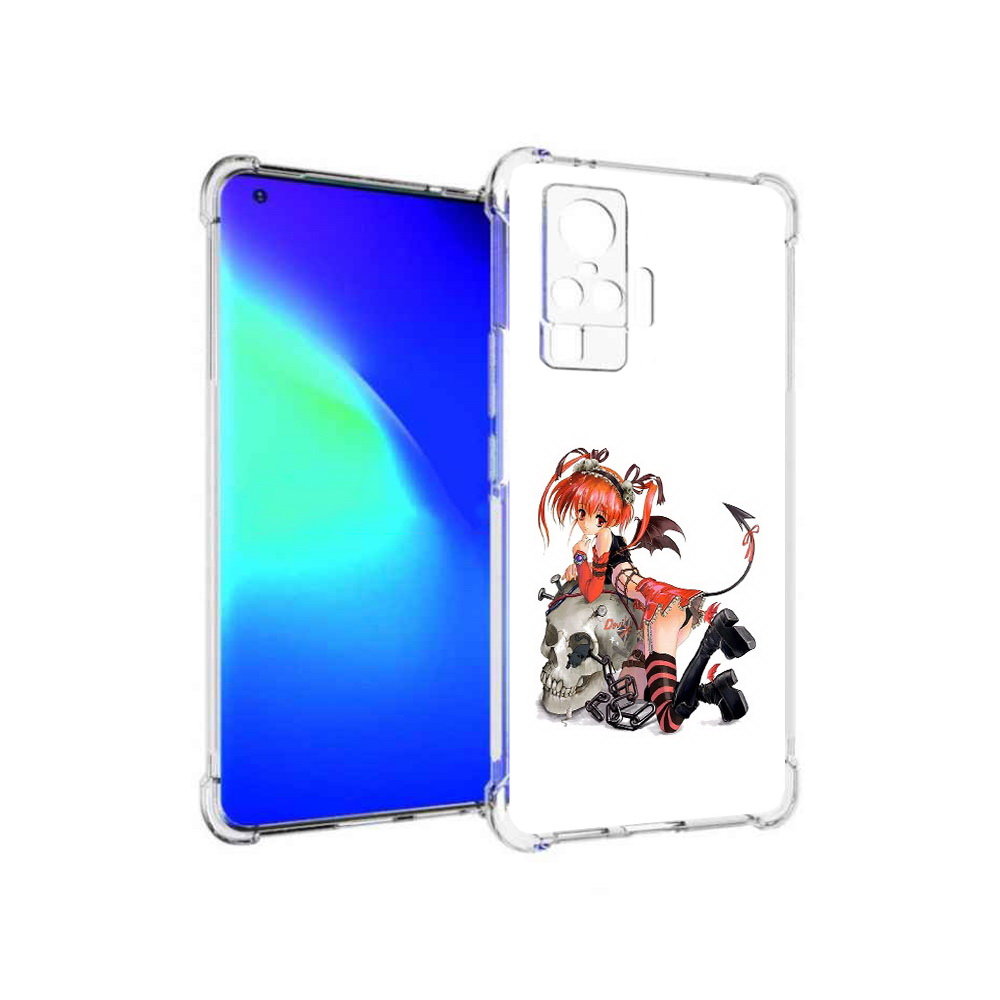 

Чехол MyPads Tocco для Vivo X50 Pro аниме (PT151209.405.221), Прозрачный, Tocco