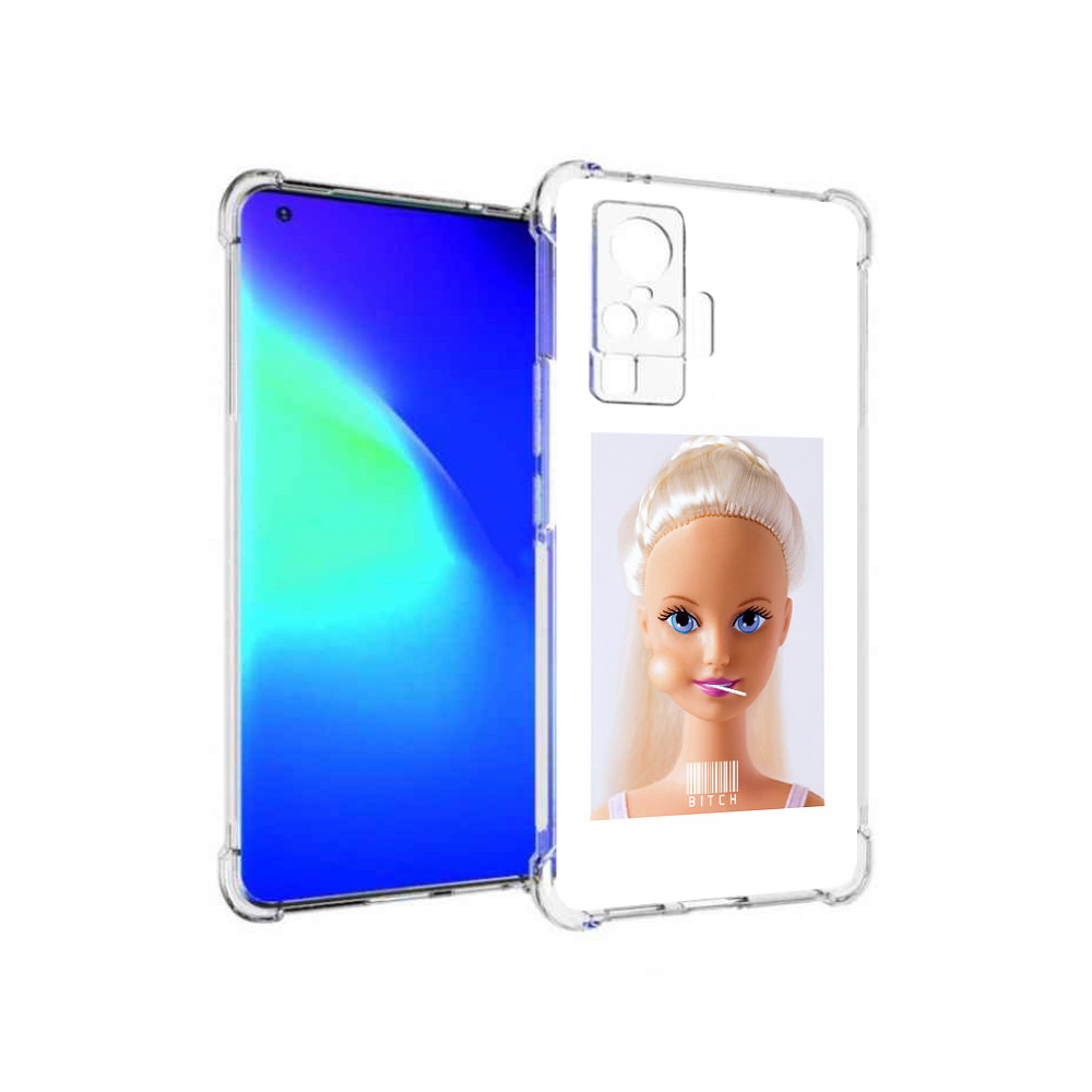 

Чехол MyPads Tocco для Vivo X50 Pro барби (PT151209.405.226), Прозрачный, Tocco