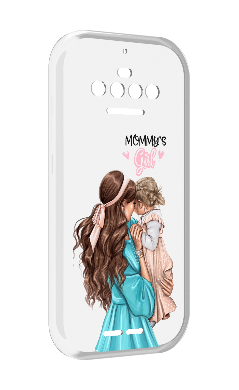 

Чехол MyPads Мама-девочки женский для Oukitel F150 R2022, Прозрачный, Tocco