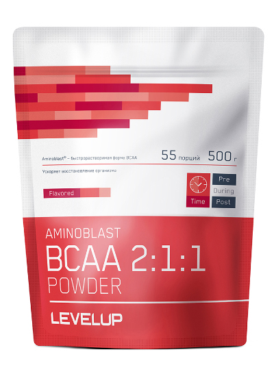 

LevelUp Aminoblast BCAA Powder, 500 g (гуарана)