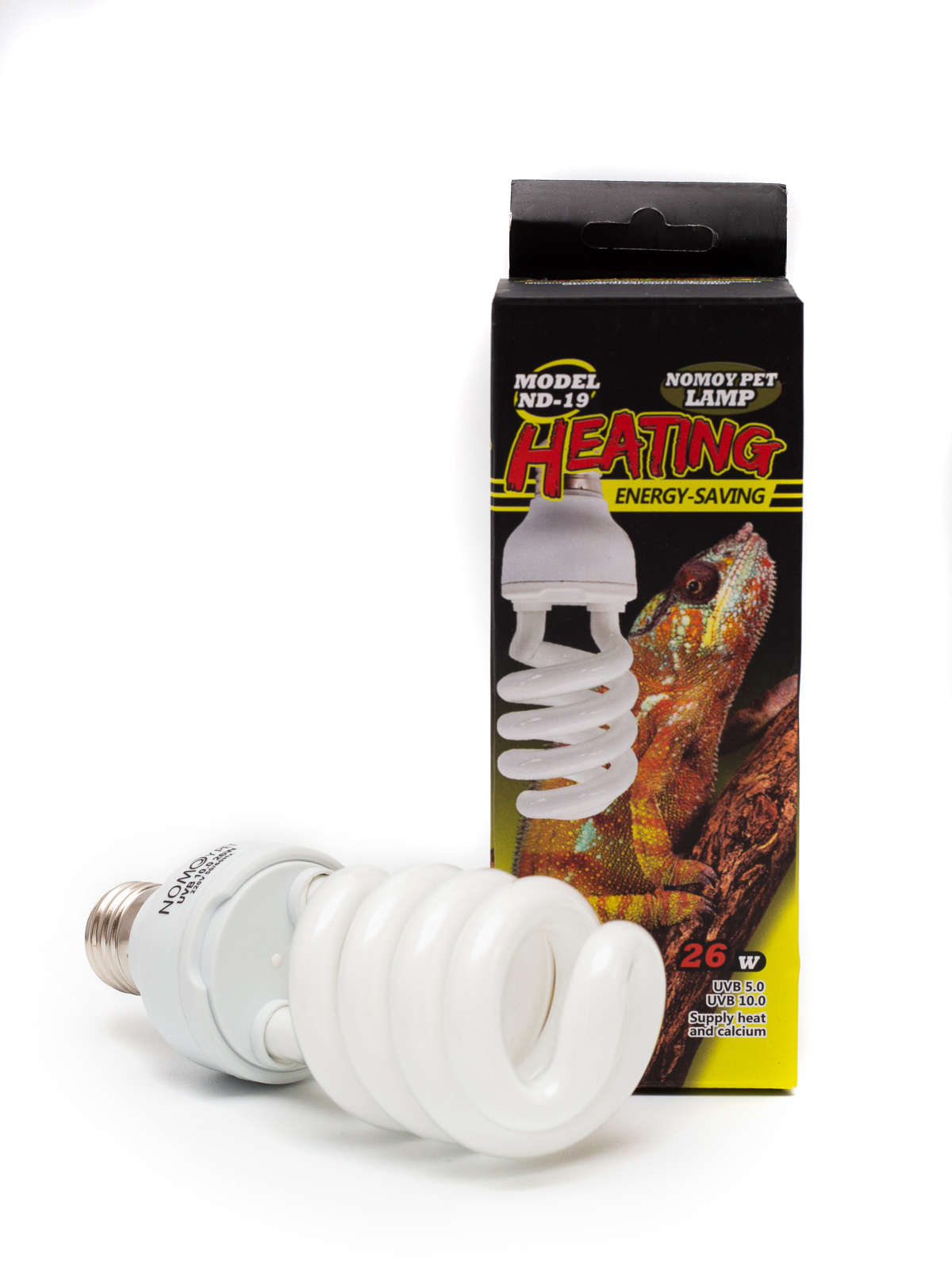 Ультрафиолетовая лампа для террариума Nomoy-Pet, 26W, UVB 10, E27