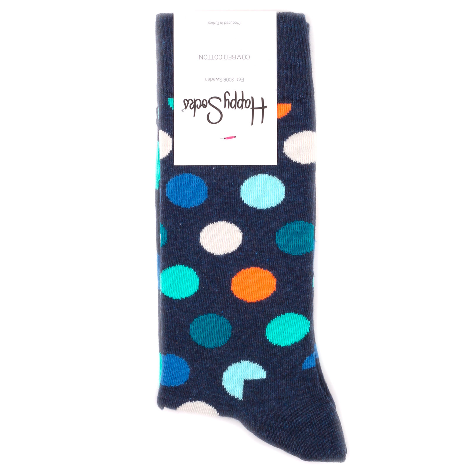 Носки унисекс Happy Socks HappySocksBigDotBlue разноцветные 36-40 разноцветный