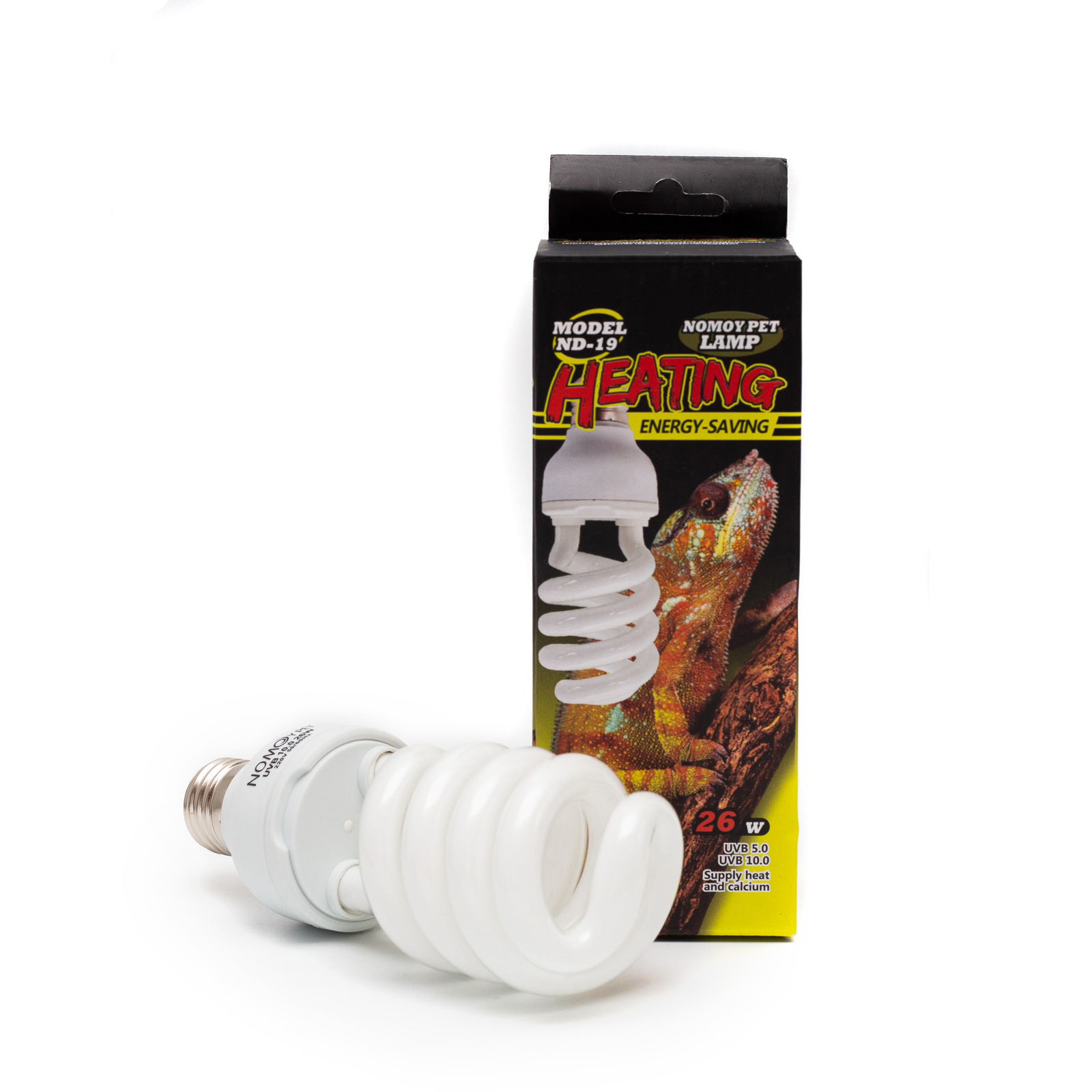 Ультрафиолетовая лампа для террариума Nomoy-Pet ND-19, нежно-синий, 17x5.5 см