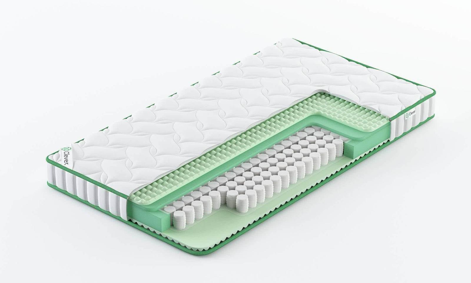 

Матрас Clever Supreme Slim 240x205, Белый, Supreme Slim