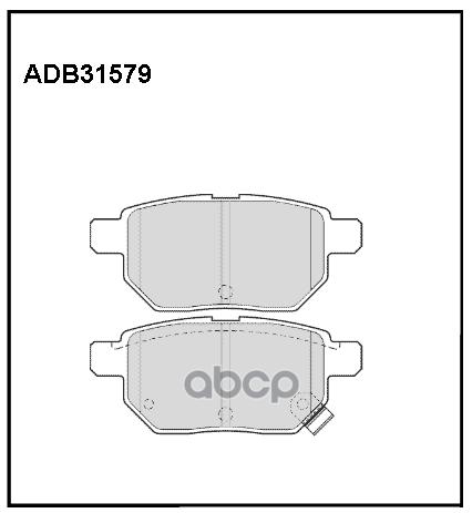 

Комплект тормозных колодок ALLIED NIPPON adb31579