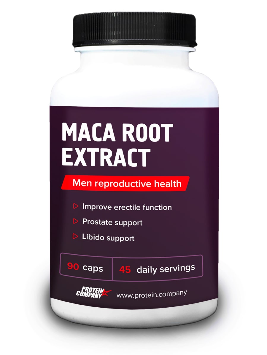 фото Maca root extract, protein.company, экстракт маки перуанской, 45 порций, 90 капсул