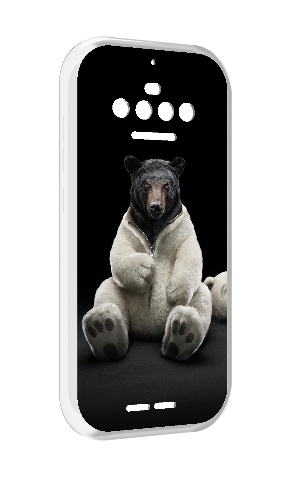 

Чехол MyPads Медведь-бурый-белый для Oukitel F150 R2022, Прозрачный, Tocco