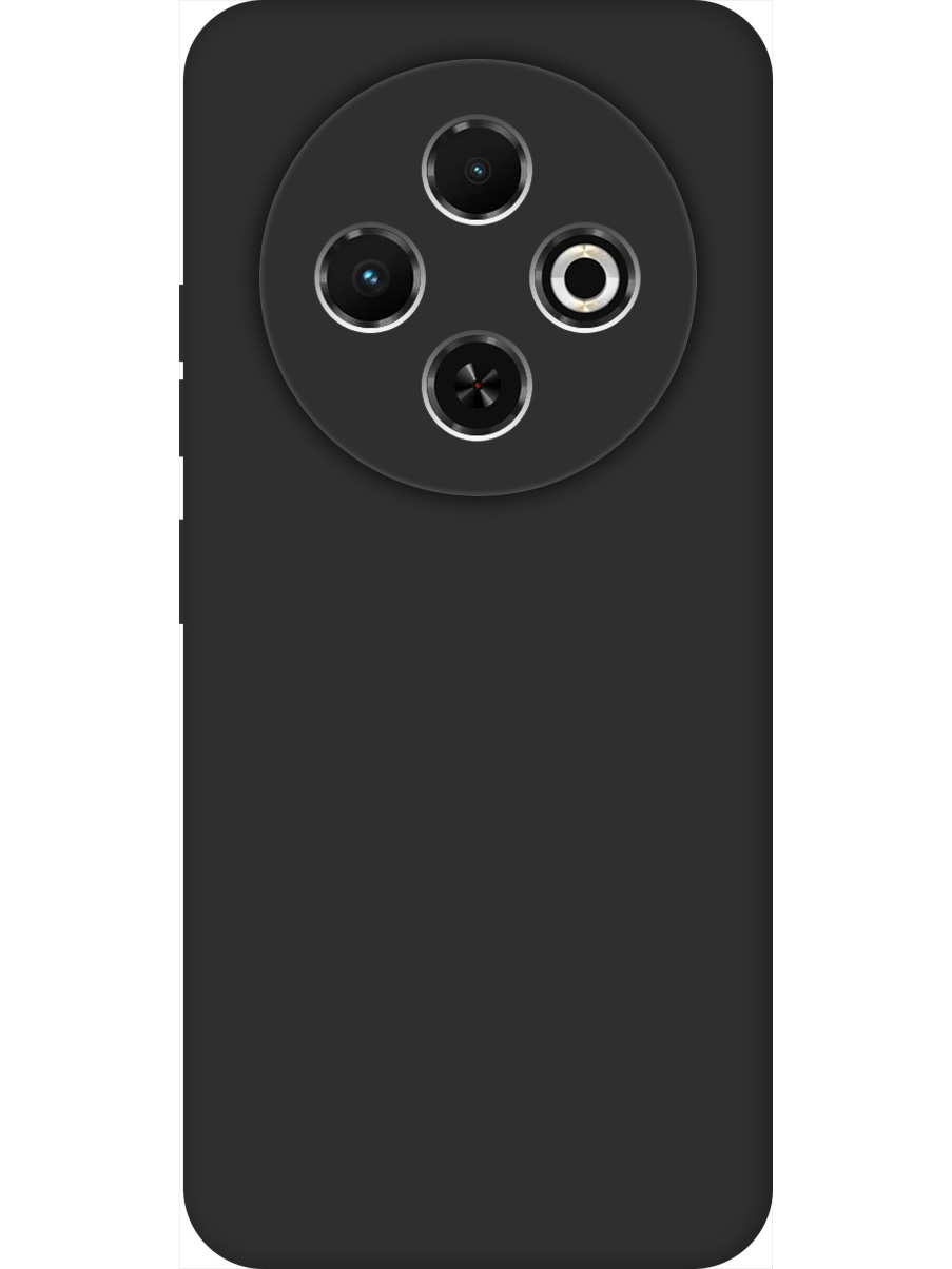 

Силиконовый чехол на Tecno Spark 30C матовый черный, 786716313