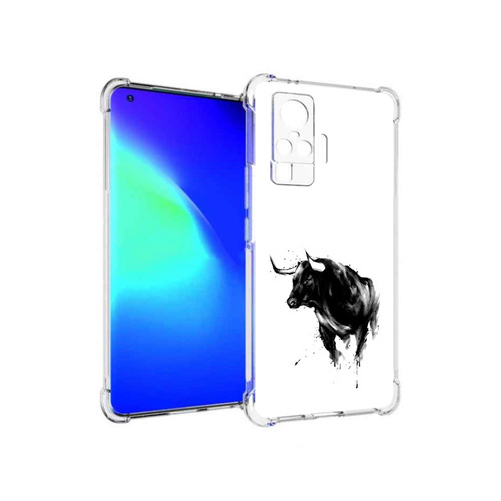 

Чехол MyPads Tocco для Vivo X50 Pro бык (PT151209.405.254), Прозрачный, Tocco