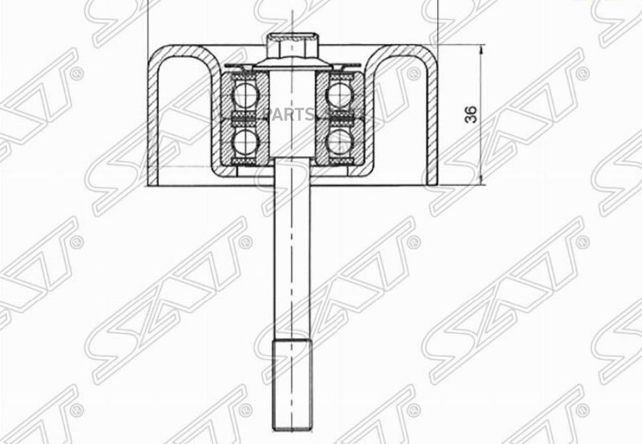 SAT ST-11925-JA11A Обводной ролик приводного ремня NISSAN TEANAMURANO 08- 1шт 1470₽