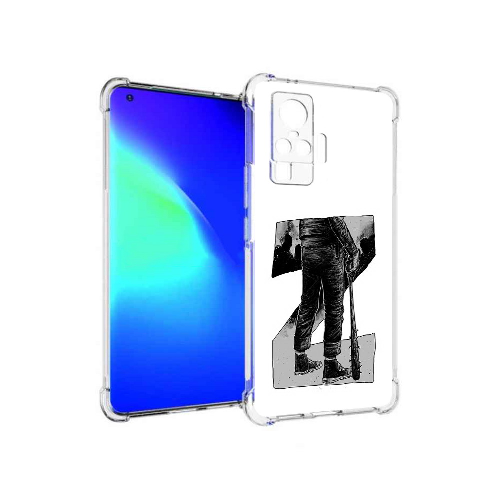 

Чехол MyPads Tocco для Vivo X50 Pro воин черно белый (PT151209.405.265), Tocco