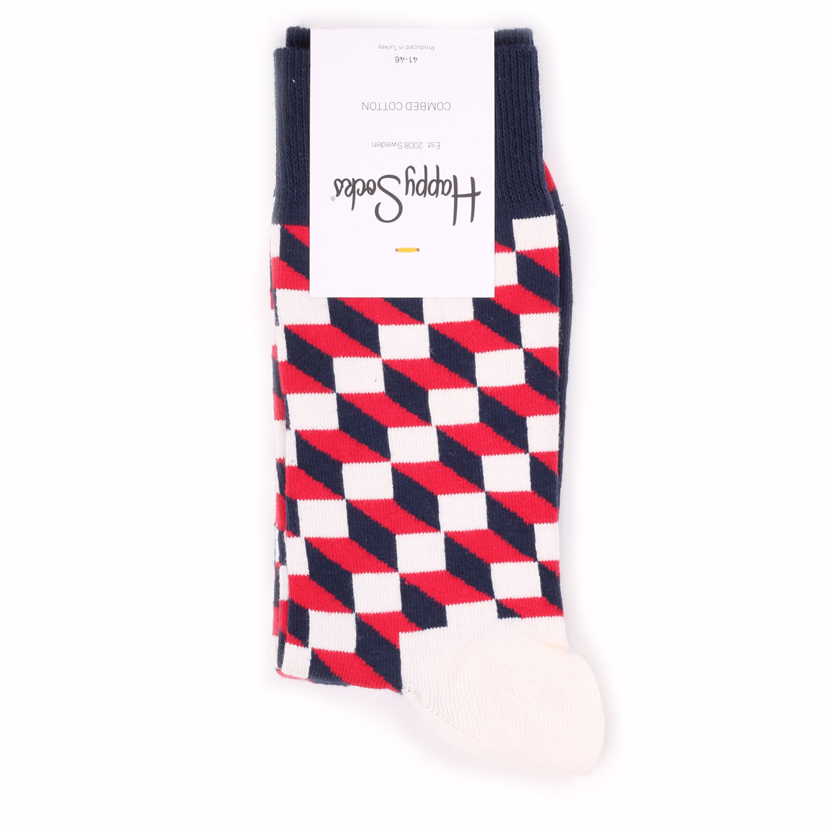 

Носки унисекс Happy Socks HappySocksFilledOpticRed разноцветные 41-46, Разноцветный, HappySocksFilledOpticRed