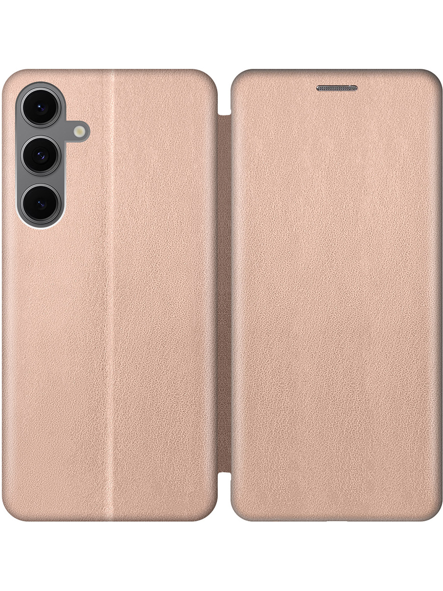 

Чехол-книжка на Samsung Galaxy S24 FE золотой, Золотистый, 786718121