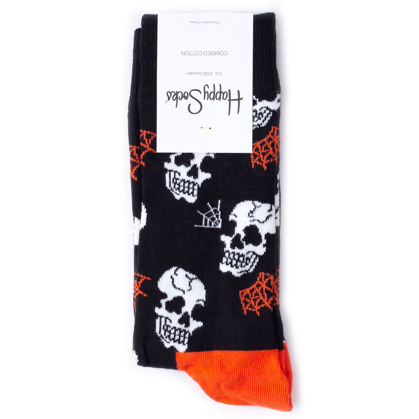 

Носки унисекс Happy Socks разноцветные, Разноцветный, HappySocksHalloweenSkullSock