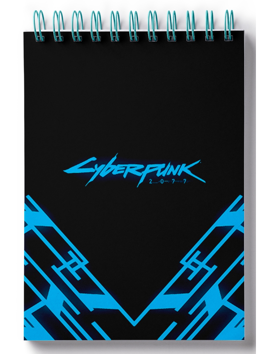 

Блокнот DRABS Cyberpunk 2077 черно-синий