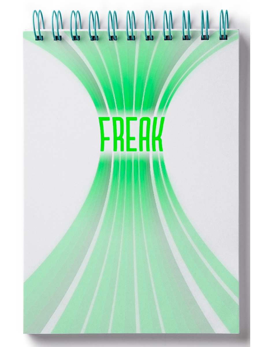 

Блокнот DRABS Freak, яркие зеленые полосы