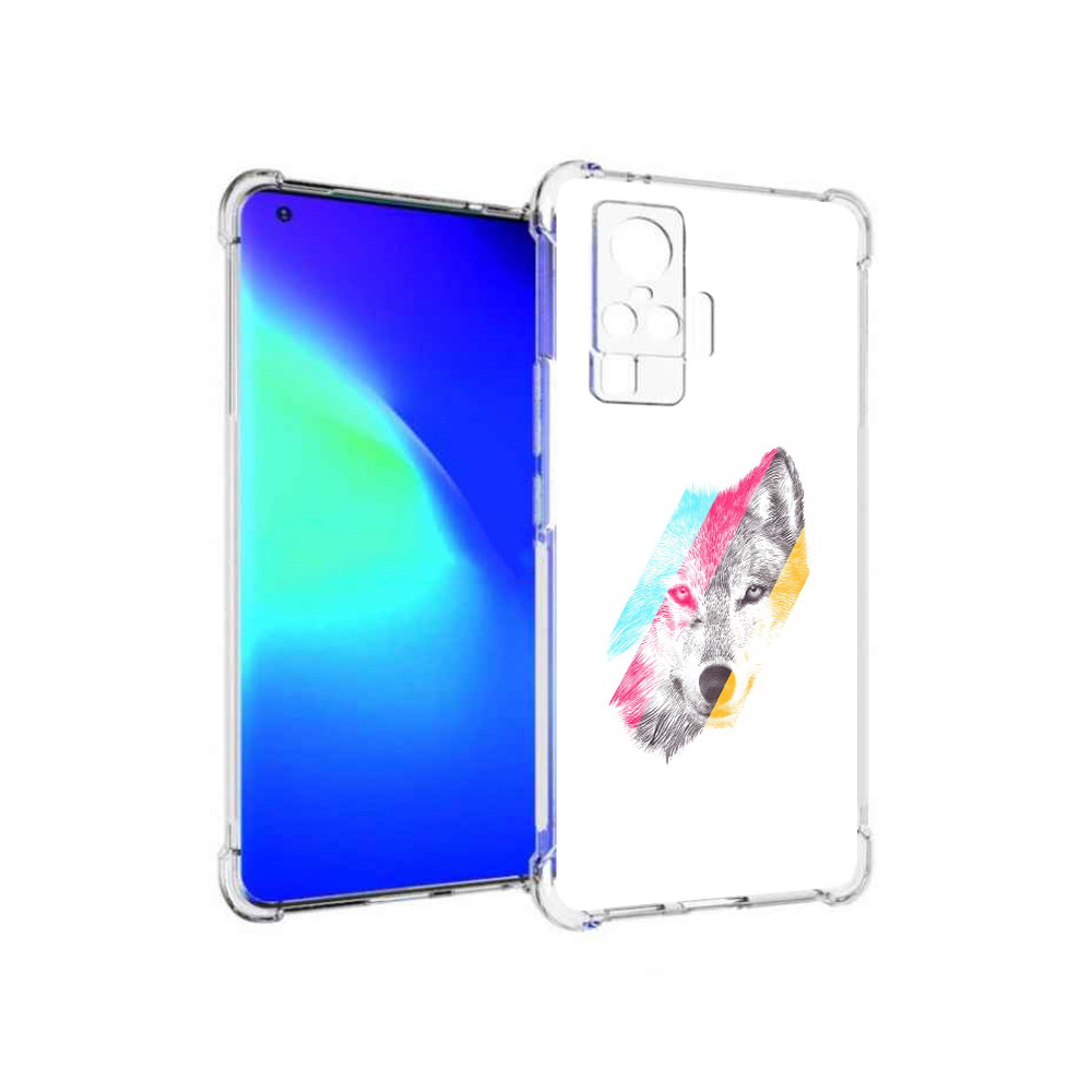 

Чехол MyPads Tocco для Vivo X50 Pro волк градиент (PT151209.405.268), Прозрачный, Tocco