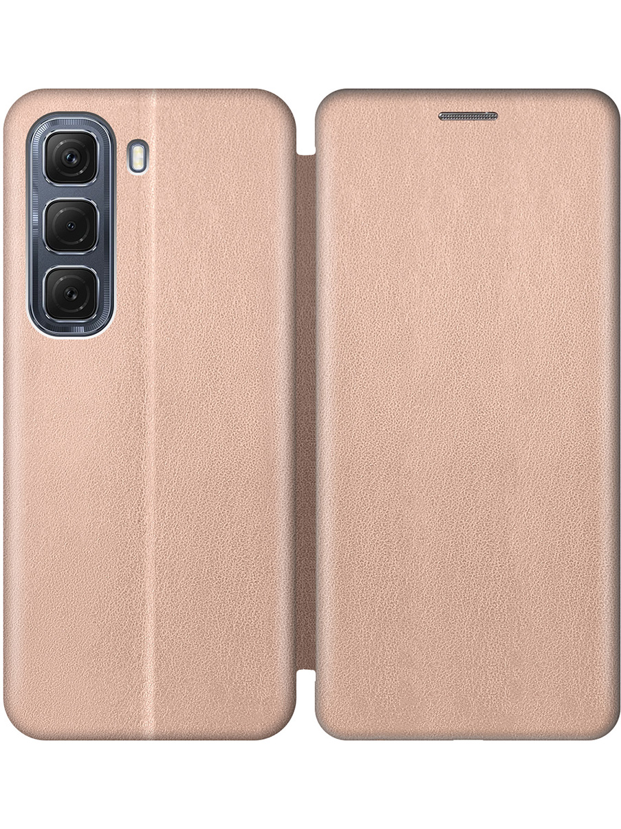 

Чехол-книжка на Infinix Hot 50 4G золотой, Золотистый, 786718721