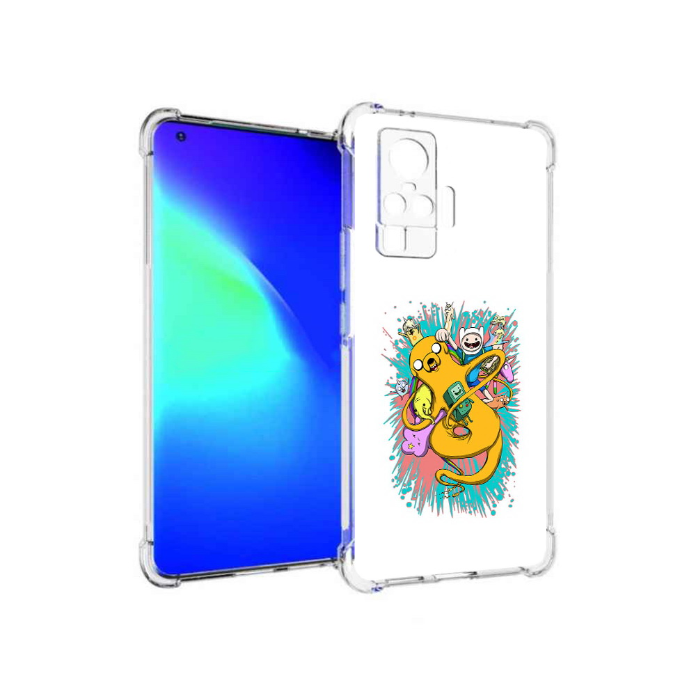 

Чехол MyPads Tocco для Vivo X50 Pro время приключений рисунок (PT151209.405.276), Прозрачный, Tocco