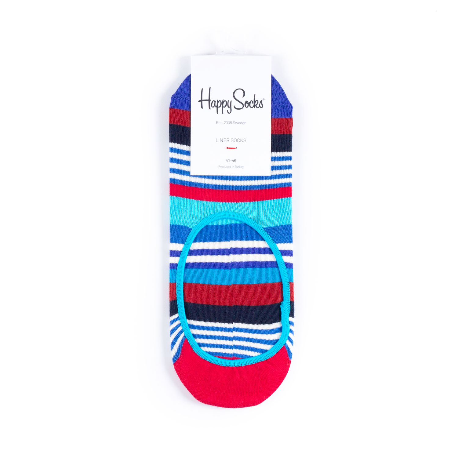 

Носки унисекс Happy Socks разноцветные, Разноцветный, HappySocksLinerMultiStripe
