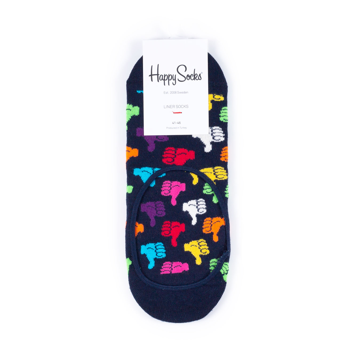 

Носки унисекс Happy Socks разноцветные, Разноцветный, HappySocksLinerThumbsUp